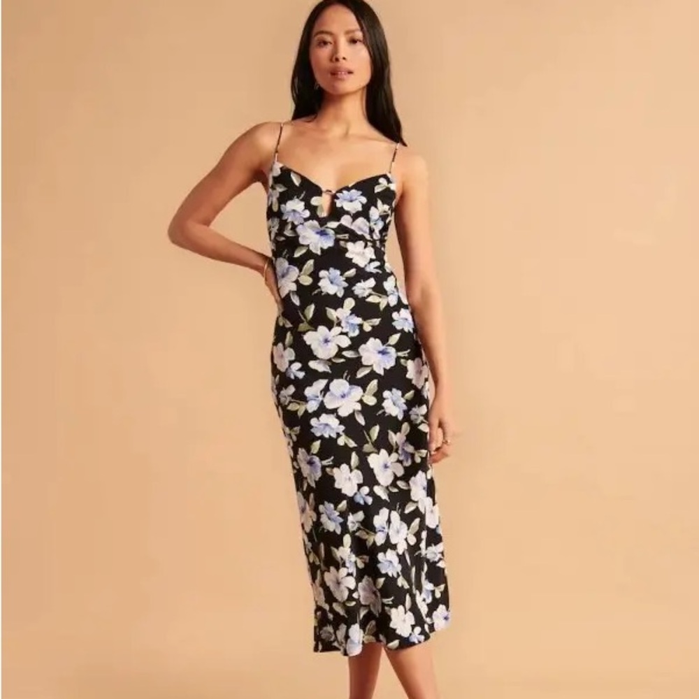 Abercrombie Floral Midi Dress Size XS